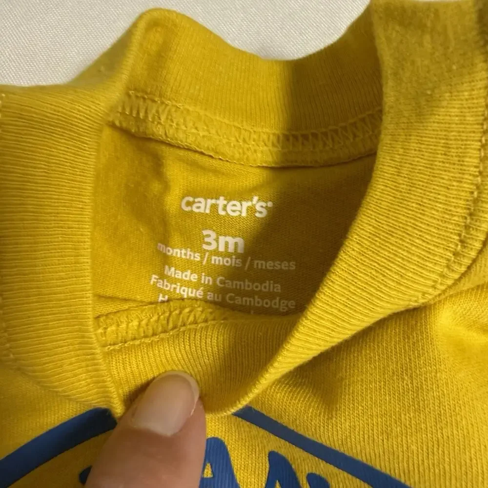 Carter's Baby Boy 3 piece Little Short Set Size 3 Months Blue Yellow